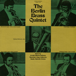 The Berlin Brass Quintet Music By Arnold, Maurer, Rathaus, Banchieri, Grep, Holborne, Brade, Gabreielli, Schein Vinyl LP USED