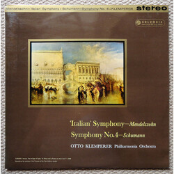 Felix Mendelssohn-Bartholdy / Robert Schumann / Otto Klemperer / Philharmonia Orchestra 'Italian' Symphony / Symphony No.4 Vinyl LP USED