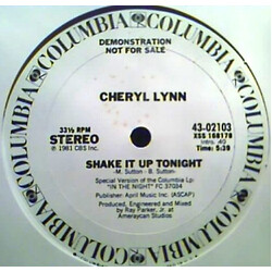 Cheryl Lynn Shake It Up Tonight USED VINYL 12INCH 33 S RPM PROMO