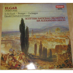 Sir Edward Elgar / Alexander Gibson Elgar Overtures Vinyl LP USED