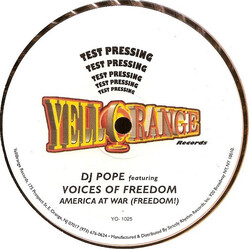 DJ Pope / Voices For Freedom America At War (Freedom) USED VINYL 12INCH TEST PRESSING