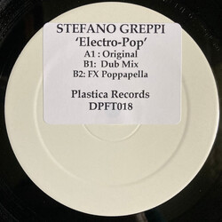 Stefano Greppi Electro-pop USED VINYL 12INCH WHITE LABEL
