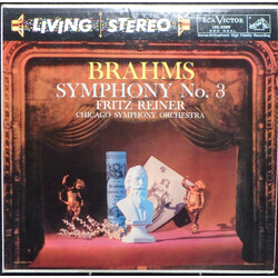 Johannes Brahms / Fritz Reiner / The Chicago Symphony Orchestra Symphony No. 3 Vinyl LP USED