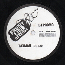 Taxman (2) Too Bad / Electric Blue USED VINYL 12INCH 45 RPM PROMO