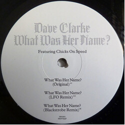 Dave Clarke What Was Her Name? USED VINYL 12INCH PROMO