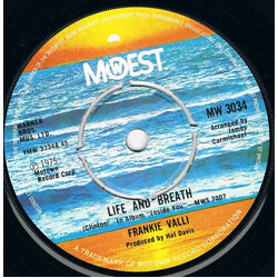 Frankie Valli Life And Breath USED VINYL 7INCH 45 RPM SINGLE