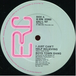Boys Town Gang I Just Can't Help Believing USED VINYL 12INCH 45 RPM