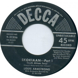 Louis Armstrong Skokiaan USED VINYL 7INCH 45 RPM SINGLE