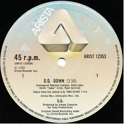 GQ G.Q. Down USED VINYL 12INCH 45 RPM