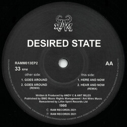 Desired State Goes Around / Here And Now USED VINYL 12INCH 33 S RPM EP REMASTERED