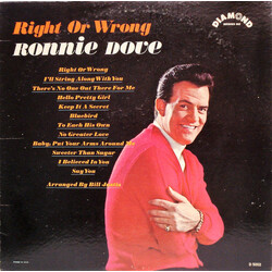 Ronnie Dove Right Or Wrong Vinyl LP USED