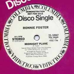 Ronnie Foster Midnight Plane USED VINYL 12INCH 33 S RPM SINGLE PROMO STEREO MONO