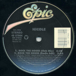 Nicole J McCloud Rock The House USED VINYL 12INCH 33 S RPM