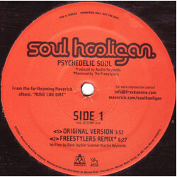 Soul Hooligan Psychedelic Soul USED VINYL 12INCH PROMO