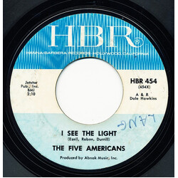 The Five Americans I See The Light / The Outcasts USED VINYL 7INCH 45 RPM SINGLE