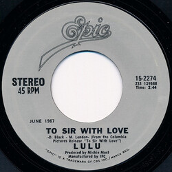 Lulu To Sir With Love / Morning Dew USED VINYL 7INCH 45 RPM SINGLE