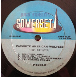 101 Strings Favorite American Waltzes Vinyl LP USED