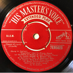 Giuseppe Verdi / Jan Peerce Rigoletto USED VINYL 7INCH 45 RPM EP MONO
