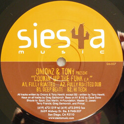 Onionz & Tony Cookin' Up The Funk E.P. USED VINYL 12INCH EP