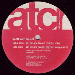 Geoff Lawz Project Dr. King's Dream USED VINYL 12INCH