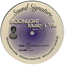 Theo Parrish Moonlight Music & You USED VINYL 12INCH 33 S RPM