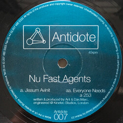 Nu Fast Agents Jissum Avinit USED VINYL 12INCH 45 RPM