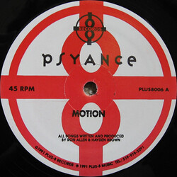Psyance Motion USED VINYL 12INCH 33 S RPM 45 RPM