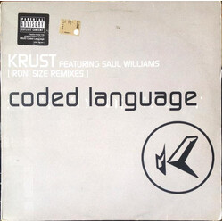 Krust / Saul Williams Coded Language (Roni Size Remixes) USED VINYL 12INCH 45 RPM