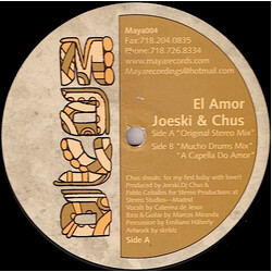 Joeski & Chus El Amor USED VINYL 12INCH 33 S RPM