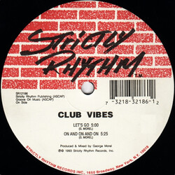 Club Vibes Club Vibes USED VINYL 12INCH 33 S RPM