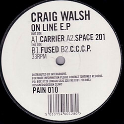Craig Walsh On Line EP USED VINYL 12INCH 33 S RPM EP