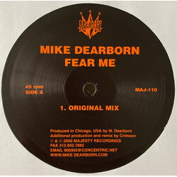 Mike Dearborn Fear Me USED VINYL 12INCH 45 RPM