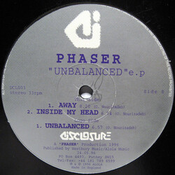 Phaser Unbalanced E.P USED VINYL 12INCH EP 33 S RPM