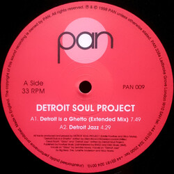 Detroit Soul Project Detroit Is A Ghetto USED VINYL 12INCH 33 S RPM