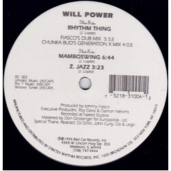 Willpower Rhythm Thing USED VINYL 12INCH 33 S RPM