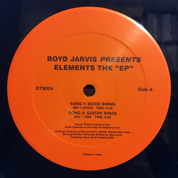 Boyd Jarvis Elements The "EP" USED VINYL 12INCH EP