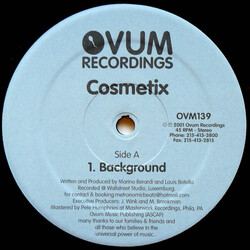 Cosmetix Background USED VINYL 12INCH 45 RPM STEREO