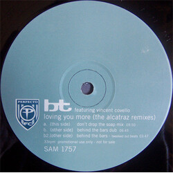 BT Loving You More (The Alcatraz Remixes) USED VINYL 12INCH 33 S RPM PROMO