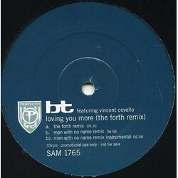 BT Loving You More (The Forth Remix) USED VINYL 12INCH 33 S RPM PROMO