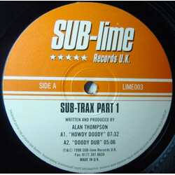 Alan Thompson Sub-Trax Part 1 USED VINYL 12INCH 33 S RPM