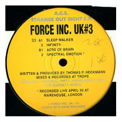 Age Strange Out Sight E.P. USED VINYL 12INCH EP 33 S RPM