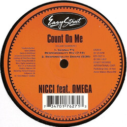 Nicci / Omega Nunnally Count On Me USED VINYL 12INCH 33 S RPM STEREO