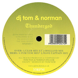 DJ Tom & Norman Thundergod USED VINYL 12INCH 33 S RPM