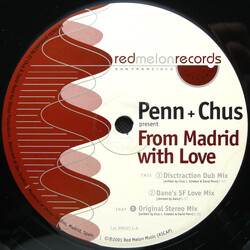 DJ Chus & David Penn From Madrid With Love USED VINYL 12INCH 33 S RPM 45 RPM