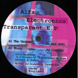 Alfa Electronics Transparent E.P. USED VINYL 12INCH EP 33 S RPM