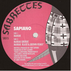 Sapiano Maniak USED VINYL 12INCH
