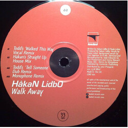 Håkan Lidbo Walk Away USED VINYL 12INCH