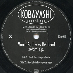 Marco Bailey & Redhead Zwam E.P. USED VINYL 12INCH EP 33 S RPM