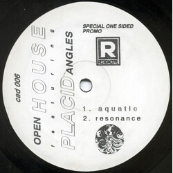 Open House / Placid Angles Aquatic USED VINYL 12INCH 33 S RPM SINGLE SIDED PROMO