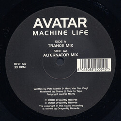 Avatar Machine Life USED VINYL 12INCH 33 S RPM